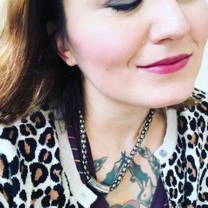 Tarnished silver necklace